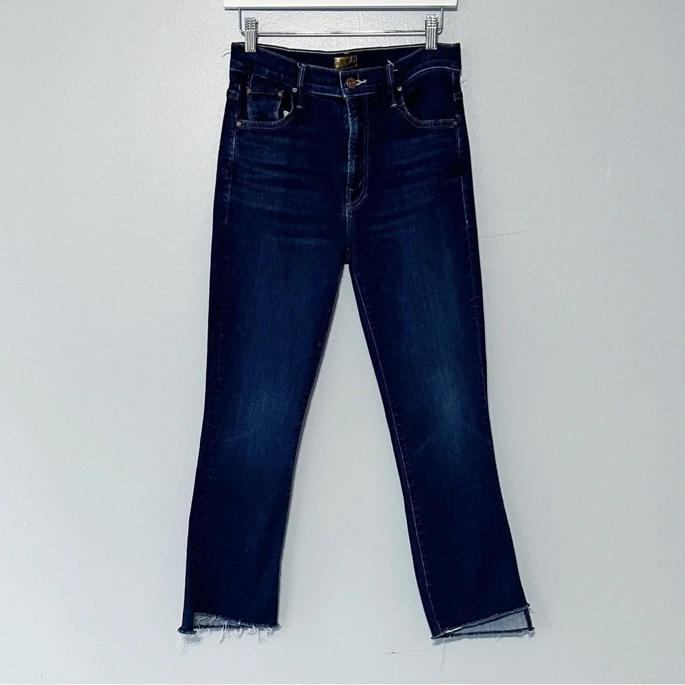 MOTHER The Insider‎ Crop Step Fray Jeans in Off Limits Size 28 - Picture 4 of 11